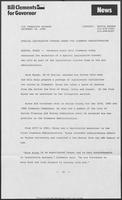 News release from Bill Clements for Governor campaign regarding recent appointment, December 18, 1986