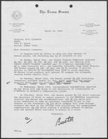 Letter from J.E. "Buster" Brown, to Governor William P. Clements, Jr., March 28, 1983