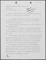 News release from the Office of Governor William P. Clements, Jr., regarding the override of Clements' veto of uniform wildlife regulations, May 15, 1979