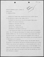 Press Release from the Office of Governor William P. Clements Jr. regarding special legislative session, June 10, 1981