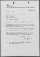 Letter from Jerry Pearlman to William P. Clements, March 11, 1988