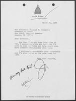 Letter from former Senator Jack Kemp to William P. Clements, March 25, 1988
