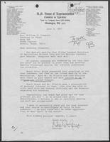 Letter from Kika De La Garza to William P. Clements regarding Weslaco meeting between Secretaries of Agriculture of Texas and Mexico, June 3, 1987