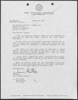 Letter from Jim Mattox to William P. Clements, October 24, 1988