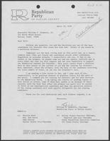 Letter from William A. McKenzie to William P. Clements, Jr., April 10, 1978