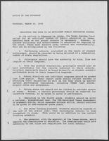 Report entitled "Unlocking the Door to an Efficient Public Education System", March 15, 1990
