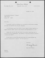 Letter from Mary Lewis Kleberg to William P. Clements, December 22, 1986