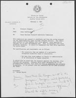 Memo from James Huffines to William P. Clements regarding Texas National Research Laboratory Commission, February 2, 1987