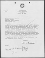 Letter from Henry Bellmon, Governor of Oklahoma, to William P. Clements, January 19, 1988