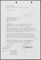 Letter from Trammell Crow to William P. Clements, May 17, 1988