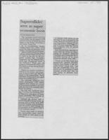 Newspaper clipping headlined, "Supercollider seen as super economic boon," February 24, 1989