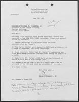 Letter from Peter O'Donnell to William P. Clements regarding President Carter and the Superconducting Super Collider, May 12, 1989