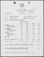 Memo from Rich Thomas to William P. Clements regarding updated Maquiladora statistics, November 16, 1989