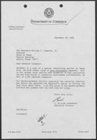 Letter from Bill Lauderback to William P. Clements regarding Special Advertising Section on Texas in Area Development Magazine, September 20, 1988