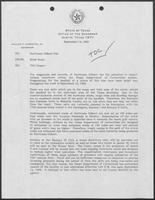 Memo from Rider Scott to Hurricane Gilbert File regarding TDC Impact, September 14, 1988