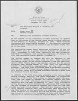 Memo from Rider Scott to William P. Clements regarding Meeting with Conference of Urban Counties, December 19, 1988