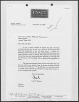 Letter from Carl F. Thorne to Bill and Rita Clements, November 19, 1990