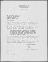 Letter from Peter O'Donnell to Hilary Doran, Jr., June 3, 1982