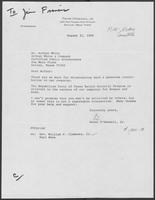 Letter from Peter O'Donnell to Arthur White on August 21, 1980