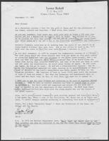 Open letter from Lester Roloff to followers supporting the Clements Campaign, September 17, 1982