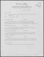 April 25, 1980 memo from Richard Collins to William P. Clements, Rita Clements, H.R. Bright, Peter O'Donnell, and Jim Francis