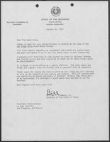 Letter from William P. Clements to Richard Nixon, January 22, 1979