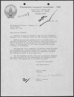 Letter from Loret M. Ruppe and David R. Scotton to Governor William P. Clements, Jr., January 28, 1981