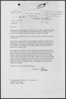 Letter from Ronald Reagan to William P. Clements, December 17, 1981