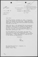 Letter from Ronald Reagan to William P. Clements, December 9, 1981