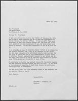 Letter from William P. Clements to Ronald Reagan, March 12, 1981
