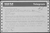 Telegram from Ronald Reagan to William P. Clements, Jr., May 5, 1986