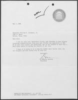 Letter from L. Donald Shields to William P. Clements, Jr., May 7, 1986