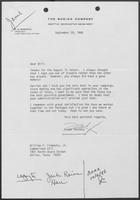 Letter from Frank Shrontz to William P. Clements, Jr., September 29, 1986