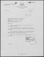 Letter from Dick Thornburgh to William P. Clements, Jr., May 5, 1986