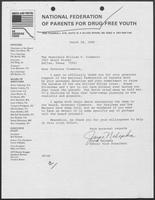 Letter from Joyce Nalepka to William P. Clements concerning support for the National Federation of Parents for Drug Free Youth, March 28, 1984
