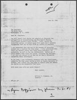 Letter from William P. Clements to President Ronald Reagan regarding the President's Foreign Intelligence Advisory Board, June 24, 1981
