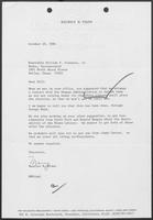 Letter from Maurice H. Stans to William P. Clements, Jr., regarding the Richard Nixon Presidential Library, October 10, 1984