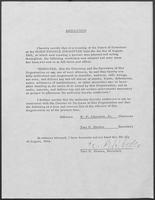 Resolution of the Board of Directors of the Nixon Finance Committee, August 1, 1968 