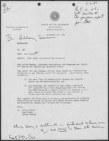 Memo from Karl Rove to William P. Clements Jr. regarding Chet Upham and Natural Gas Decontrol, September 22, 1981