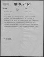 Telegram from Taylor to Million, April 23, 1979