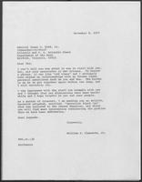 Letter from William P. Clements, Jr. to Isaac C. Kidd, Jr., November 9, 1977