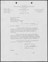 Letter from Richard H. Lewis to Tom B. Rhodes, February 8, 1974