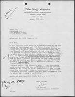 Letter from E.G. Durrett to William P. Clements, Jr., January 20, 1984