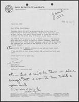 Letter from Cecil Mills to William P. Clements regarding Eagle Day, March 10, 1981