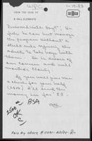 Memorandum from B. Gill Clements to William P. Clements regarding Boy Scouts, January 19, 1983