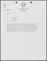 Memo from Karl Rove to Hilary Doran, Jim Cicconi and George Bayoud, September 14, 1981