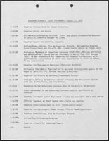 Governor Clements' Diary for August 27, 1979