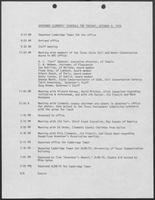 Governor Clements' Diary for October 9, 1979