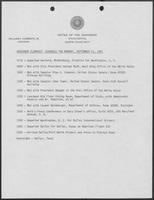 Governor Clements' Diary for Monday, September 21, 1981