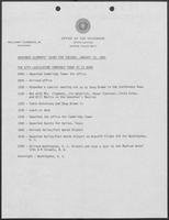 Governor Clements' Diary for Tuesday, January 13, 1981